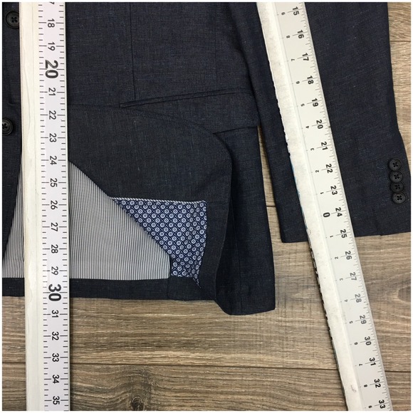 JOSEPH ABBOUD Mens Blazer Sport Coat Casual Jacket Size L 42R Cotton Linen‎ Suit - Picture 8 of 12